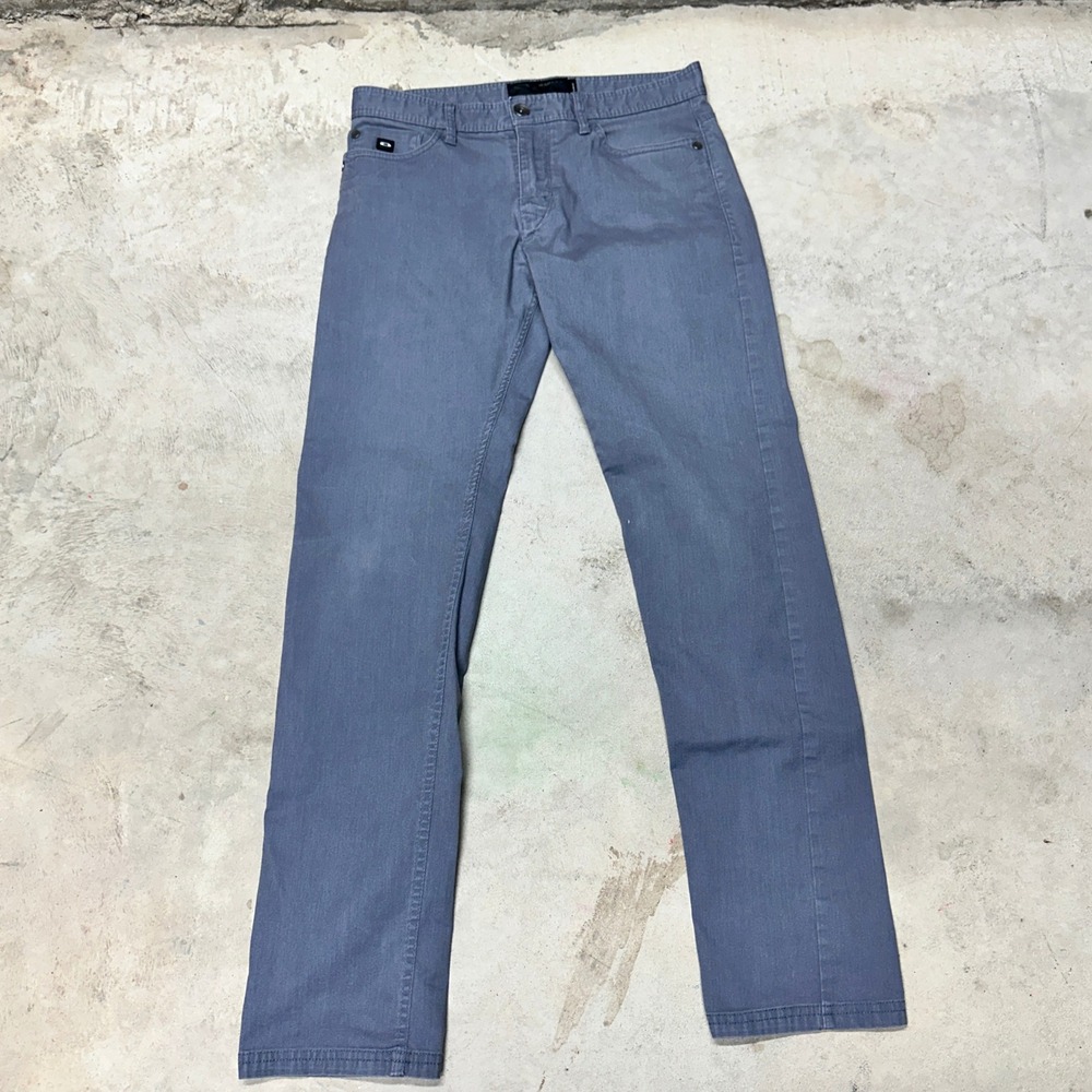 Oakley Slim Fit Pants Mens 31x32 Gray Cotton Blend Casual Chinos Trousers